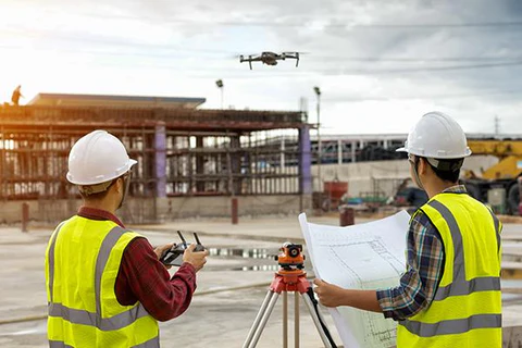 Industrie-arpentage-construction-chantier-drone