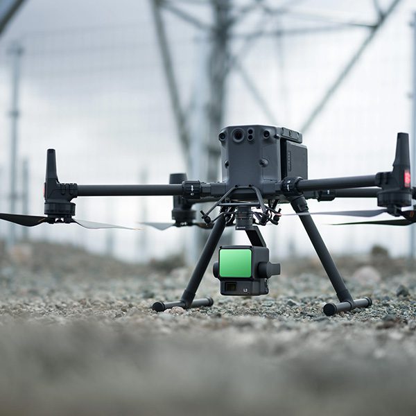 DJI Matrice 350 RTK ground drone with DJI Zenmuse L2 camera.